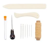 Akfldms Sewing Kit 11Pcs Book Binding Waxed Cotton Thread Plastic Bone Folder Paper Creaser for DIY for-Craft