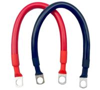 Akfldms Silicone Cable 30cm Auto Wire Copper Soft Cable Car RV LiFePo4 Battery Black and Red Electrical Wires M10 2AWG