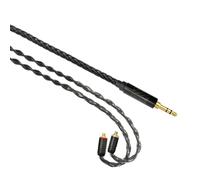 Akfldms Silver Plated 120cm MMCX to 3.5mm OFC Upgraded IEM Earphone Cable for SE535 for SE215 for SE425 UE900 W40