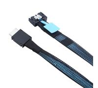 Akfldms Slimline SFF-8654 4i PCIE MCIO PCI-Express 4.0 Gen5 for Server Adapter Cable to Oculink SFF-8611 4i 0.5m