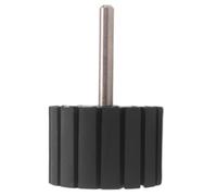 Akfldms Slotted Sanding Drum Grinding Head 45mmx 30mm Slotted Rubber Frame for Metal Rust Removal, Grinding and Trimming