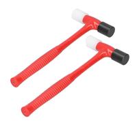 Akfldms Small Rubber Mallet Hammer 2PCS Reusable Plastic Hammers Jewelry Making Tools for Model Clock Watch