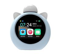 Akfldms Smart AI Alarm Clock for Kids with Voice Control, Time Management, Sleep Trainer for Toddlers for Bedroom B