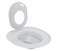 Akfldms Smart Cat Toilet Training Seat Oval Design with Non-Slip Function, Includes Pad Box Grey