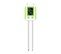Akfldms Soil Hygrometer Fertility Temperature Humidity Light Tester 6-in-1 Soil PH Meter 90° Rotatable LCD Backlight for Plant
