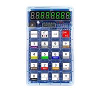 Akfldms Soldering Practice Kit for Electronic Calculator DIY Project Featuring 51 Microcontroller LED Digital Tube Display for School Training C