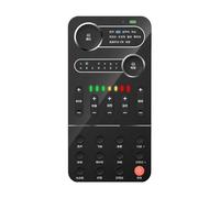 Akfldms Sound Card Set Voice Converter with9 Sound Effects Portable External Live Sound Card