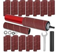 Akfldms Spindle Sander Adapter for Drill, Hand-Held Sanding Drum for Drill Presses and Power Drills, for Woodworking Polishing