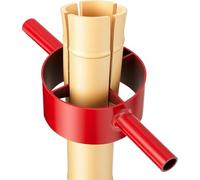 Akfldms Steel Manual Bamboo Splitting Tool- 4 Cut Splitter 5.5 Inch for Farm Bamboo Divider with Dual Side Handles Blades A