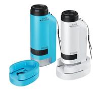 Akfldms STEM& Science Toys for Kids, Portable Microscope Handheld Mini LED Pocket, Zoom 60x-180x, Little Scientist