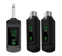 Akfldms Transmitter Receiver System 2.4G Wireless Microphone Converter for Dynamic Condenser Microphone Guitar Audio Mixer Auido One to Two