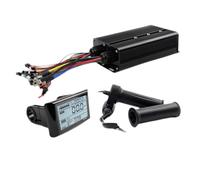 Akfldms Tri-Mode Controller with SW900 Instrument Panel+ Locking Throttle 36V/48V/52V 80A for 2000W Lithium Battery Electric Vehicle Kit Retrofit