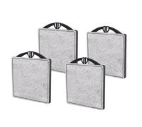 Akfldms Turtle Tank Filter Replacement, Fish Tank Filters Set, 4pcs Aquarium Filter Cartridges for Low Water Level Tanks