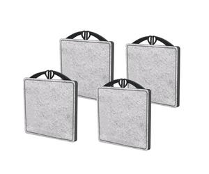 Akfldms Turtle Tank Filter Replacement, Fish Tank Filters Set, 4pcs Aquarium Filter Cartridges for Low Water Level Tanks