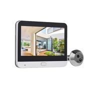 Akfldms Tuya WiFi 2MP Wireless Video Doorbell Smart Door Camera PIR Motion Detection Peephole Security System B