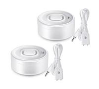 Akfldms Tuya WiFi Water Leak Detector 100DB Dual Sensing 2pcs Sensor Smart APP Remote Monitoring Flood Overflow Security Water Detector