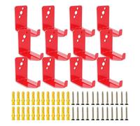 Akfldms Universal 12-Pack Fire Extinguisher Mounting Bracket, Wall Hook Hanger Supports Up to 20 Lb for Home/for Office/Factory