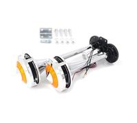 Akfldms Universal 12V 24V Truck Double-Tone Electronic Control Double-Tube Lampshade Air Horn Wistle Air Source