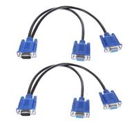 Akfldms VGA Splitter Adapter 1 Male to 2 Female Converter Dual Monitor Cable Y Type SVGA Video Cord