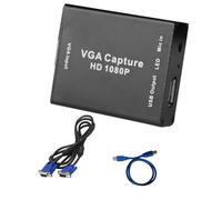 Akfldms VGA to USB Adapter Converter with Audio Video Capture Card Surveillance Video Capture Card 1080P Drive-Free