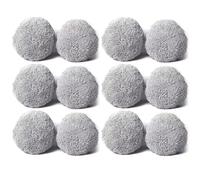 Akfldms Washable 12PCS Mop Cloth for PuRuiKai Smart Window Cleaning Robot- Window Glass Cleaning Rags Replacement Kit