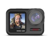 Akfldms Waterproof Action Camera, 4K 60FPS for Diving Cycling Outdoor Sports, 2" Touch Screen, Bare ABS 66FT Underwater