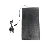 Akfldms Waterproof Adjustable 3-Level Temperature USB Leather Heating Pad Anti-Scratch for Pets for Reptiles and Turtles 33x 18CM