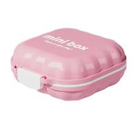 Akfldms Weekly Medicine Box Mini Portable Daily Pill Organizer Three Meals Home Use Seven Days Pill Storage Container Pink