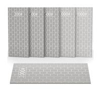 Akfldms Whetstone Set, Sharpening Discs with Honeycomb Plates, Coarse to Extra Fine 200/400/600/1000/2000 Grit