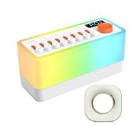 Akfldms White Noise Sleep Sound Machine with8 Nature Sound Portable Bluetooth Speaker Colors Night Lights withAromatherapy