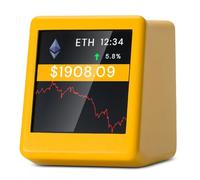 Akfldms WiFi Crypto Tracker Bitcoin Mining Machine Cryptocurrency Displayer 300 Major Cryptocurrencies Can Be Switched Freely C