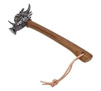 Akfldms Wild Boar Hammer with Wooden Handle for Camping and DIY Stainless Steel Nail Hammer