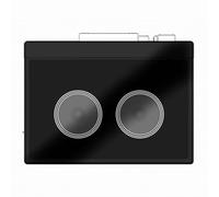 Akfldms Wireless BT Speaker Cassette Tape Player Retro Play/Fast Forward/Rewind/Auto Flip Function Portable