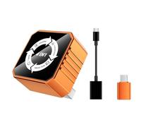 Akfldms Wireless Carplay Adapter 4in1 USB Dongle Airplay/Mirror Link/Android Auto/Carplay BT+ WIFI Wired to Wireless