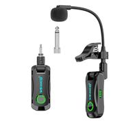Akfldms Wireless for Guitar System 2.4GHz for Guitar Electric Instrument Rechargeable Audio Mic Transmitter Receiver