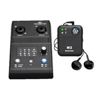 Akfldms Wireless In-Ear Monitor System 2.4g Stereo IEM System Transmitter and Receiver for Stage Performance