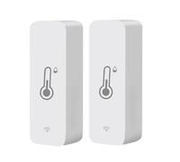Akfldms Wireless WiFi Temperature Humidity Sensor Tuya Thermometer Monitor for Freezer Fish Tank,Home Garden 2 Pcs