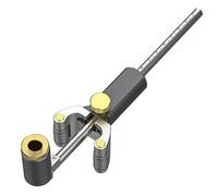 Akfldms Woodworking Scribing Device Linear Arc Dual-Purpose Scribe Line Aluminum Alloy Multi-Function Set Sliding Scribing Tool Easy to Use Silver