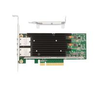 Akfldms X540-T2 10GbE Dual Port for PCIe X8 10 Gigabit Ethernet Network Card 4 RJ45 10G NIC Adapter for PC Laptop Server