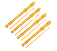Akfldms Yellow ABS Recorder Treble 8-Hole Musical Instrument Flute Children Adult Beginners Entry-Level Flute Instrument