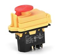 Akfldms YH02-A 250V 16A 5PIN Electromagnetic Switch Push Button Parts for Machine Tool Equipment Waterproof