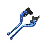AKFMKSN Brake Clutch Levers for CBR400RR NC23 NC29 NC35 CB400 VTEC CB400F CB-1 CB400SF NC31 NC36 VFR400 NC30 Motorcycle Brake Clutch Levers Handle(Long Blue)