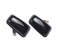 AKFMKSN Side Wing Mirror Lights For Fiat For Scudo For Combinato For Ulysse Car Turn Signal Lamps Side Marker Lights Lateral LED Turn Signal Lamp(Dynamic Smoked Black)