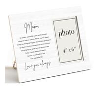 AKFVNSFK Mother of the Bride Gifts Picture Frame, Wedding Gifts for Mom from Bride Daughter, Love You Always Mom Photo Frame for 4 x 6 Inch Photo