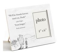 AKFVNSFK Pooh Bear Picture Frame, Friendship Gift Ideas, Birthday Gifts for Friends Besties, We'll Be Friends Forever Photo Frame for 4 x 6 Inch Photo