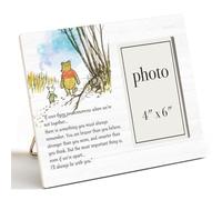 AKFVNSFK Pooh Bear Quote Picture Frame, Classic Pooh Bear Nursery Gifts, Inspirational Gifts for Her Him Friends, I'll Always Be With You Photo Frame for 4 x 6 Inch Photo