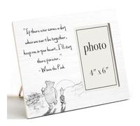 AKFVNSFK Pooh Bear Quote Picture Frame, Farewell Gifts for Women Men Best Friend, Memorial Gifts, Keep Me in Your Heart Photo Frame for 4 x 6 Inch Photo