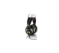 AKG K240 Studio Professional Semi-Open, Over-Ear Headphones, High Performance design, 3.5mm and 1/4" adapters, self adjusting headband - Black and Go