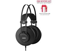 AKG K52 High Performance Lightweight Closed-Back Headphones - Free Gift RRP £15!