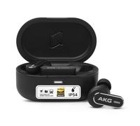AKG N5 Hybrid TWS Headset - Wireless Crystal Clear Sound, True Adaptive Noise Cancelling, Zoom-certified Call Quality, 40h Playtime, IP54 Protection, Bluetooth, USB-C, Black